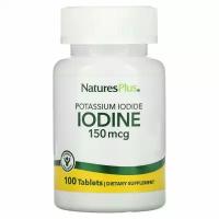 Natures Plus Iodide Potassium 150 мкг 100 таблеток