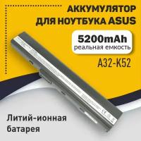 Аккумуляторная батарея для ноутбука Asus A42, A52, K52 5200mAh A32-K52 OEM черная