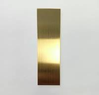 Полоса декоративная золото браш из нержавеющей стали 430, длина 3 метра - 15 мм