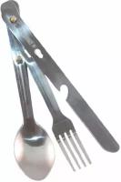 Набор столовых приборов Следопыт: нож, вилка, ложка(в чехле) Комплект 5 штук
