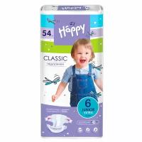 Bella Baby Happy Подгузники Classic Junior Extra 6, 16+ кг, 54 шт