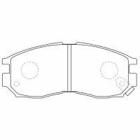 PN3271 Тормозные колодки дисковые NiBK