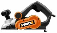 Сетевой электрорубанок Worx WX615 (2019), 750 Вт черный/оранжевый