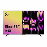Умный телевизор SBER 4K Ultra HD, SDX-55U4127 черный