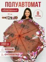 Зонт Rainbrella, коричневый