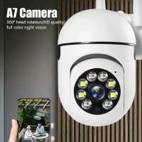 Беспроводная ip камера видеонаблюдения wifi 329 /камера для дома с обзором 360 ночной съемкой и датчиком движения