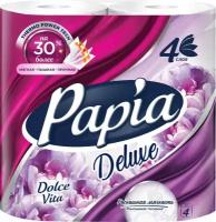 Туалетная бумага Papia Deluxe Dolce Vita 4 рулона 4 слоя