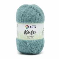 Пряжа для вязания Astra Premium 'Киви' (Kiwi), 100 г, 200 м (100% нейлон) (01 голубой), 3 мотка