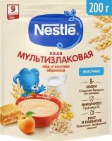 Каша Nestle Молочная мультизлаковая Мед-Абрикос с 9 месяцев 200г