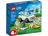 Конструктор LEGO City 60382 Vet Van Rescue, 58 дет