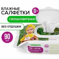 Влажные салфетки Pure&Nature Алоэ вера и нежный хлопок, липучка, 90 шт, 1 уп