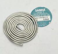 Припой №3 Sn97Cu3, диаметр 3 мм, спираль 1 метр SANHA