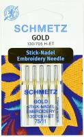 Иглы вышивальные Schmetz Gold № 75 5 шт