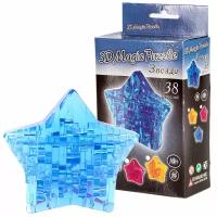 3D-Пазл головоломка Crystal Puzzle Звезда, Голубая