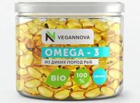 VeganNova Омега 3 в капсулах 1000мг, Рыбий жир 100%, для взрослых, 90 шт