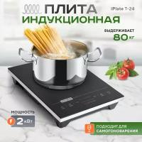 Плита настольная индукционная IPLATE T-24 для самогоноварения / плитка бытовая для самогонного аппарата, автоклава, пивоварни