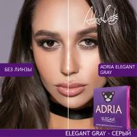 Контактные линзы цветные ADRIA, Adria Elegant color, Квартальные, GRAY, -0,00 / 14,2 / 8,6 / 2 шт