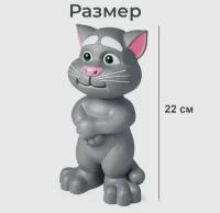 Детская интерактивная игрушка Говорящий кот Том Talking Tom/ Интерактивный кот Том