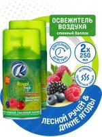 Освежитель воздуха Rio Royal Fresh Лесной ручей и Дикие ягоды 250 мл. баллон х 2 шт