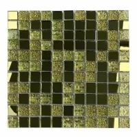 Мозаика Tessare 30,0х30,0х8см стекло золотисто-серый (HSNMIG01)