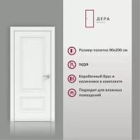 Дверь межкомнатная Дера 3302, глухая, в комплекте, ПВХ, Артик, МДФ,90х200 см, 1 шт