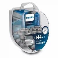 Лампа автомобильная галогенная Philips DiamondVision 12342DVS2 H4 12V 60/55W P43t 5000K 2 шт