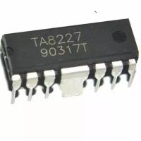 TA8227, Микросхема УНЧ2 х 3Вт/9В/3 Ом, 20…20000Гц, [DIP-12]
