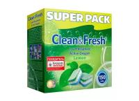 Clean & Fresh Таблетки для посудомоечной машины, 150 штук