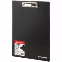 Доска-планшет BRAUBERG Contract сверхпрочная с прижимом А4 (313х225 мм), пластик, 1,5мм,черн,223491