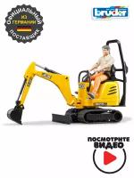 Брудер, Мини экскаватор JCB 8010 CTS и рабочий, Bruder