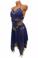 Карнавальные костюмы и аксессуары для праздника Восточная танцовщица синяя женский LU1145-6 ChiMagNa 42-44рр S/M