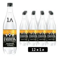 Газированный напиток Evervess Tonic, 1 л, пластиковая бутылка, 12 шт