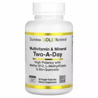 Multivitamin and Mineral, Two-A-Day, 60 капсул