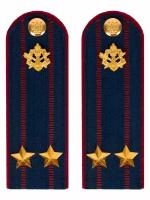 Погоны Фсин на куртку картон (в сборе) укомплектованные с фурнитурой звание Подполковник 14х5 см