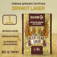 Дрожжи пивные Лагерные L-04 ТМ DRINKIT, 12г