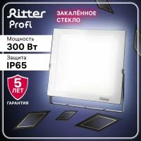 Прожектор светодиодный PROFI 300Вт, 180-240В, IP65, 6500К, 30000Лм, черный, Ritter, 53413 0