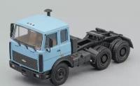 Масштабная модель грузовика коллекционная Минский 64221 седельный тягач (1989-1991), голубой