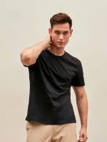 Мужская черная базовая футболка средней плотности TEMPORADA