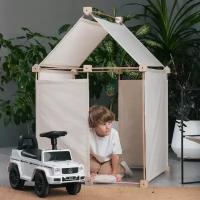 Детский домик Kindo деревянный конструктор, шалаш, палатка