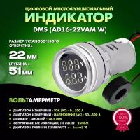 Вольтамперметр цифровой DMS-231 индикатор (AC) 0-100А, - 50-500В кольцевой датчик тока бел