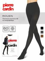 Колготки Pierre Cardin 80 ден ROUEN FUMO размер 2, женские колготки, капроновые колготки, колготки женские плотные, серые