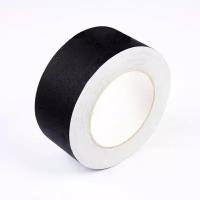 Клейкая лента студийный тейп черного цвета 50 мм х 50 м Fotokvant GP-5050 Black gaffer tape