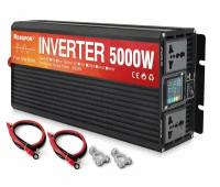 Автомобильный преобразователь напряжения инвертор 5000 Вт 12В-220В RDDSPON Power inverter Чистый синус. Чистая, немодифицированная синусоида