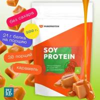 Соевый протеин Soy Isolate от PureProtein 900 г: Карамель