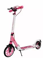 самокат Sportsbaby Городской самокат Sportsbaby City Scooter Disk Brake MS-107 бело-розовый