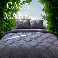 Постельное белье 1.5 спальное однотонное Cleo Casa Mare, наволочки 50х70