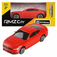 Машинка металлическая Uni-Fortune RMZ City 1:64 Ford Mustang 2015, без механизмов, цвет красный матовый