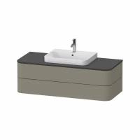 Тумба под раковину Duravit Happy D.2 Plus 1300х408х550 2 ящика, серый матовый HP497209292