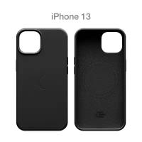 Силиконовый чехол COMMO Shield Case для iPhone 13 с поддержкой беспроводной зарядки, Black