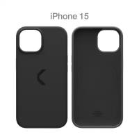 Силиконовый чехол COMMO Shield Case для iPhone 15, с поддержкой беспроводной зарядки, Black